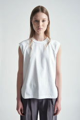 Sleeveless Cotton T‑Shirt  | Grifoni