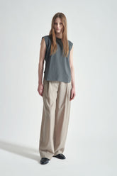 Sleeveless Cotton T‑Shirt  | Grifoni