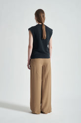 Sleeveless Cotton Crewneck Sweatshirt  | Grifoni