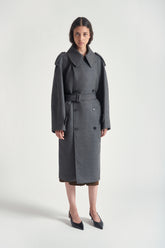 Trench Camille in Lana con Cintura  - Grifoni | Sito Ufficiale
