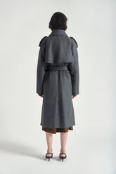 Trench Camille in Lana con Cintura  - Grifoni | Sito Ufficiale