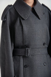Trench Camille in Lana con Cintura  - Grifoni | Sito Ufficiale
