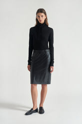 Skirt Gaenne in Leather  | Grifoni
