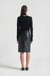 Skirt Gaenne in Leather  | Grifoni