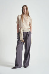 Short Sleeve Cotton Knit Top  | Grifoni