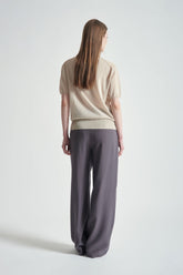Short Sleeve Cotton Knit Top  | Grifoni