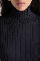 Mireya Ribbed Turtleneck  | Grifoni