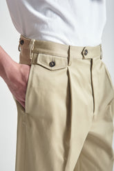 Chino Pants with Front Pleats  | Grifoni
