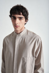 Camicia alla Coreana in Cotone  - Grifoni | Sito Ufficiale